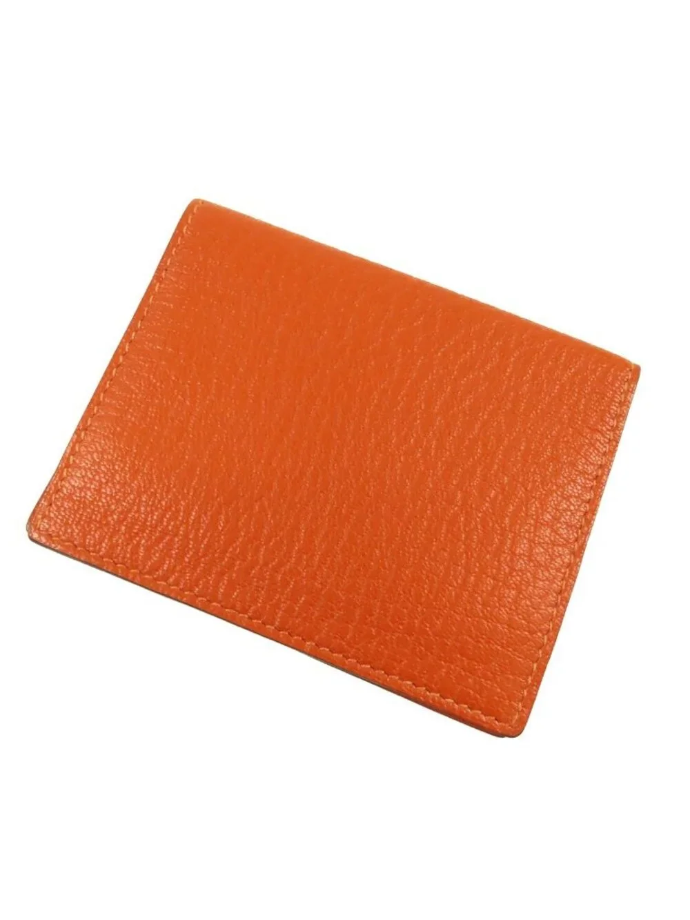 Hermes Evelyne Orange Chevre Card Case